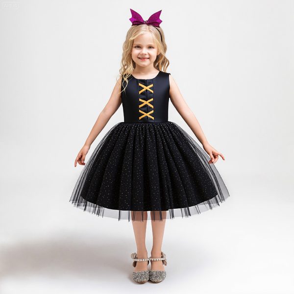 Children's Formal Dress Halloween Girls Festival Costume Cosplay Party Performance Tulle Dress