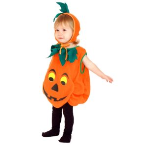 Children's Halloween Pumpkin Costume Baby Outfit Cosplay Cute Pumpkin Baby Costume